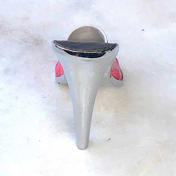 WILD EYE DESIGNS BOTTLE OPENER HIGH HEEL SILVER PINK PATENT PADDED NIB - Picture 7 of 10